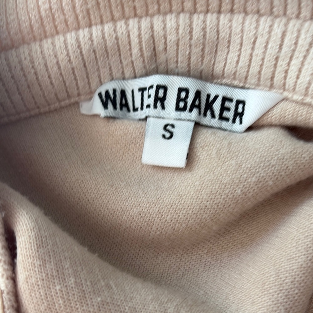 Cream Ribbed Knit Collared Sweater - Picture 6 of 6
